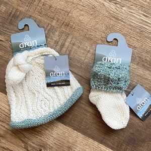 Aran Woolen Mills Merino Wool Beanie and Socks